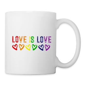 Love is Love Rainbow Heart - Mug - white - Right