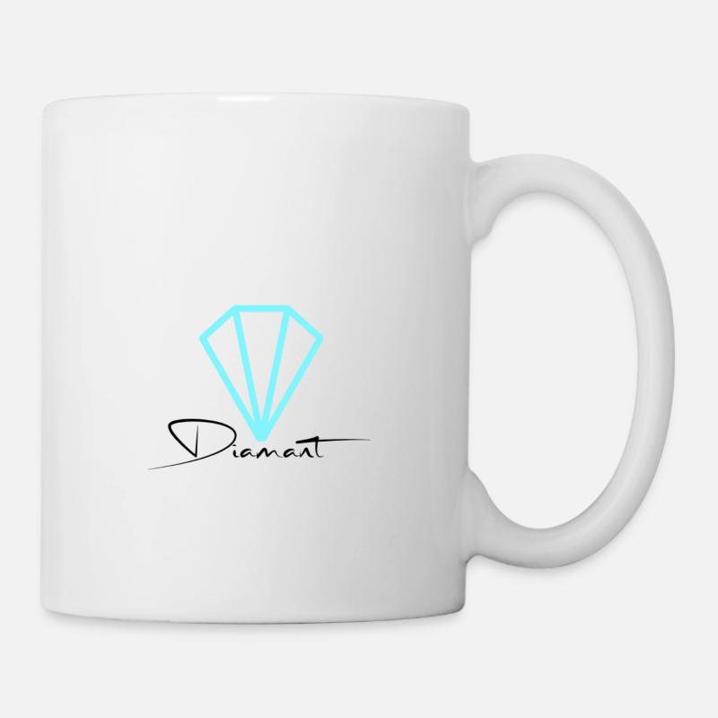 Edelstein Diamant - Tasse - Weiß