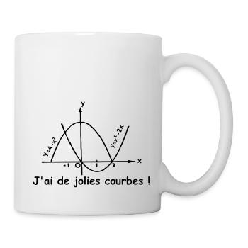 jolies_courbes - Mug blanc - blanc - Droite