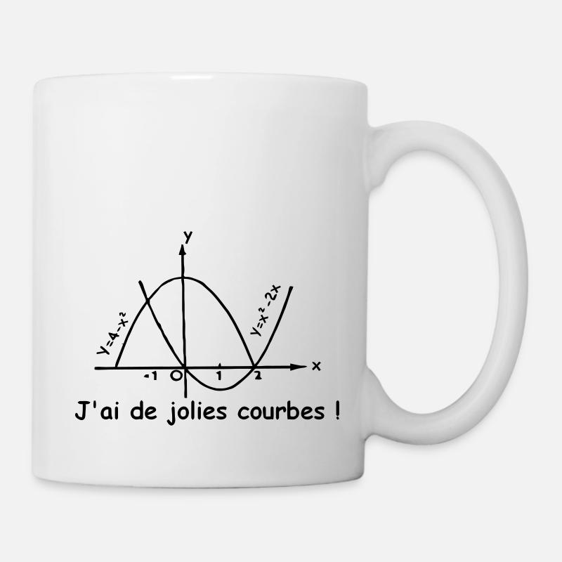 jolies_courbes - Mug blanc - blanc