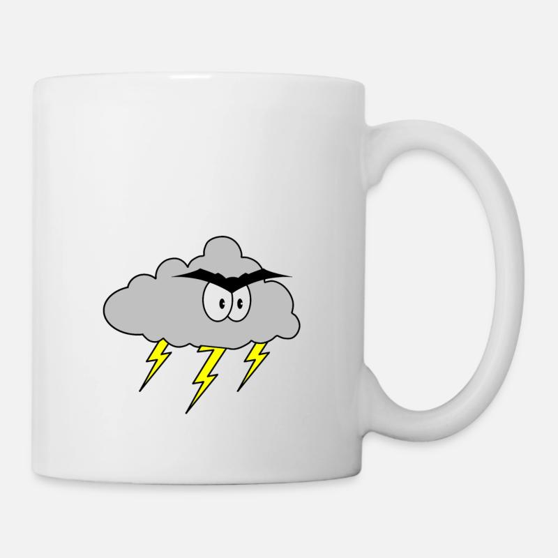 Wütende Wolke - Tasse - Weiß
