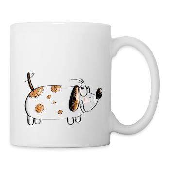 Fat Funny Dog - Chiens Comic - Mug blanc - blanc - Droite