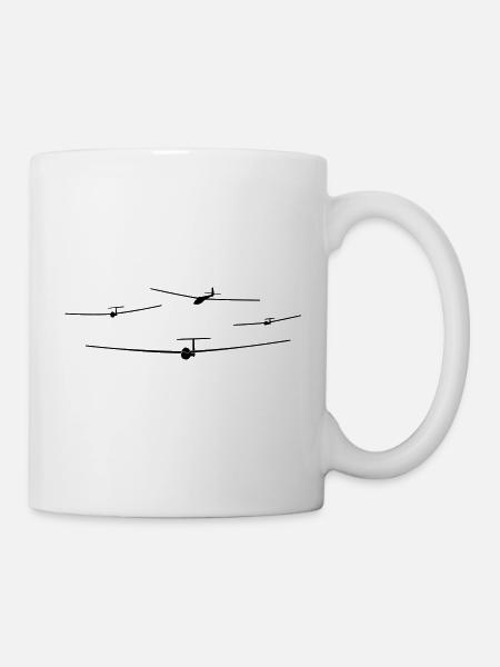 Team Segelflieger Geschenk Segelflugzeug - Tasse - Weiß