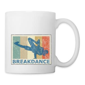 Retro Vintage Style Breakdance Breakdancing Hip Hop - Mug - white - Right
