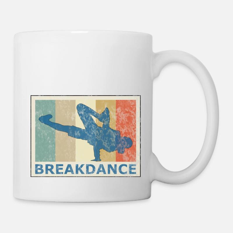 Breakdance style rétro breakdance hip hop - Mug blanc - blanc