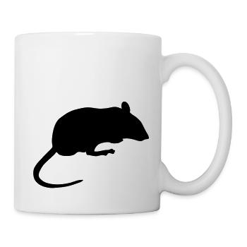 souris mouse silhouette ombre shadow8 - Mug blanc - blanc - Droite