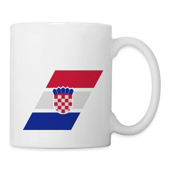 croatia stripe flag - Tasse - Weiß - Rechts