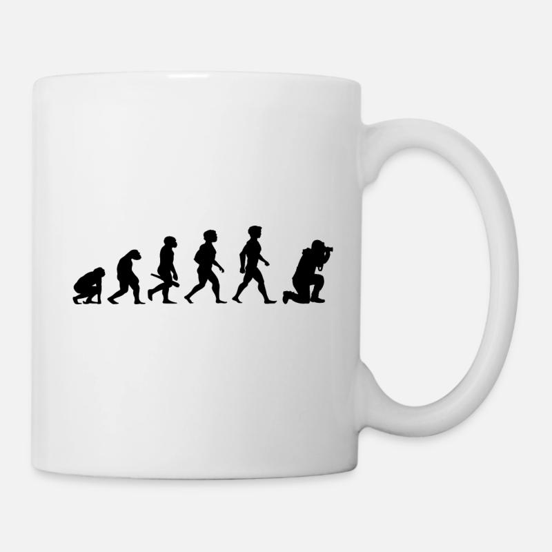 Evolution Photographe Photographe Appareil Photo - Mug blanc - blanc