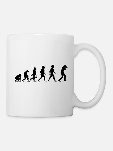 Evolution Photograph Photographer Camera Camera - Mug - white