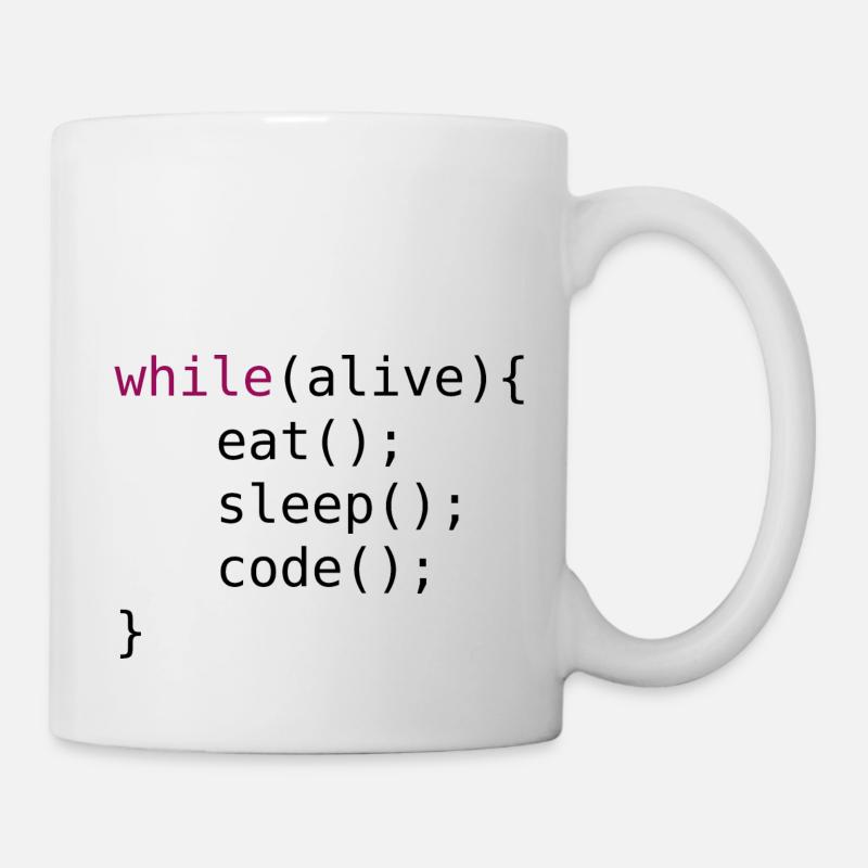 Funny code source code - Mug - white