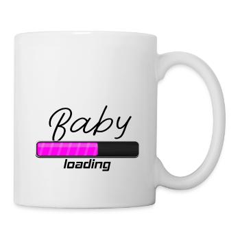Baby loading - Bébé en route ! Grossesse - Mug blanc - blanc - Droite