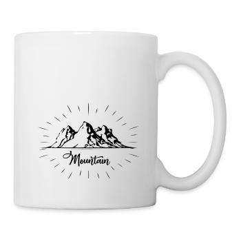 Montagne de montagne - Mug blanc - blanc - Droite