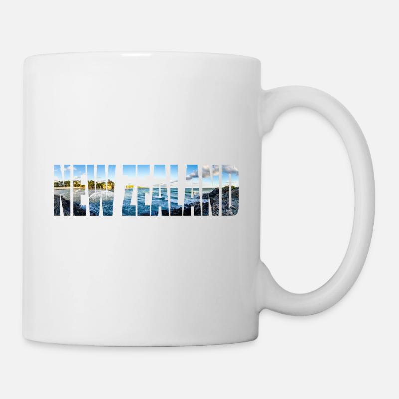 New Zealand Gift Idea Backpacker Work & Travel - Mug - white