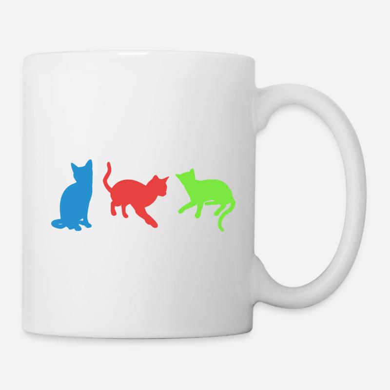 chats - Mug blanc - blanc