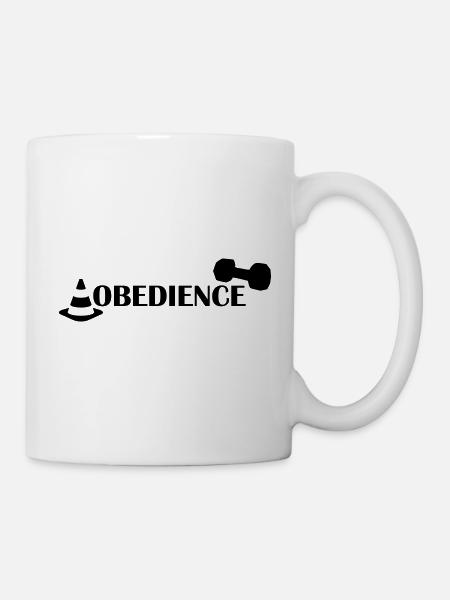 Obedience - Tasse - Weiß