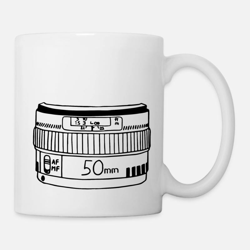 Objektiv - Tasse - Weiß