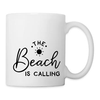 Plage mer vacances vacances voyage sable cadeau - Mug blanc - blanc - Droite