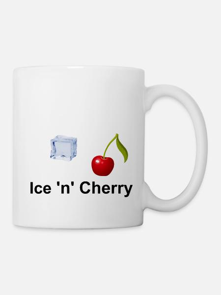 Ice cubes and cherry - Mug - white