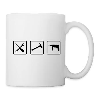 handwerker_1__f1 - Tasse - Weiß - Rechts