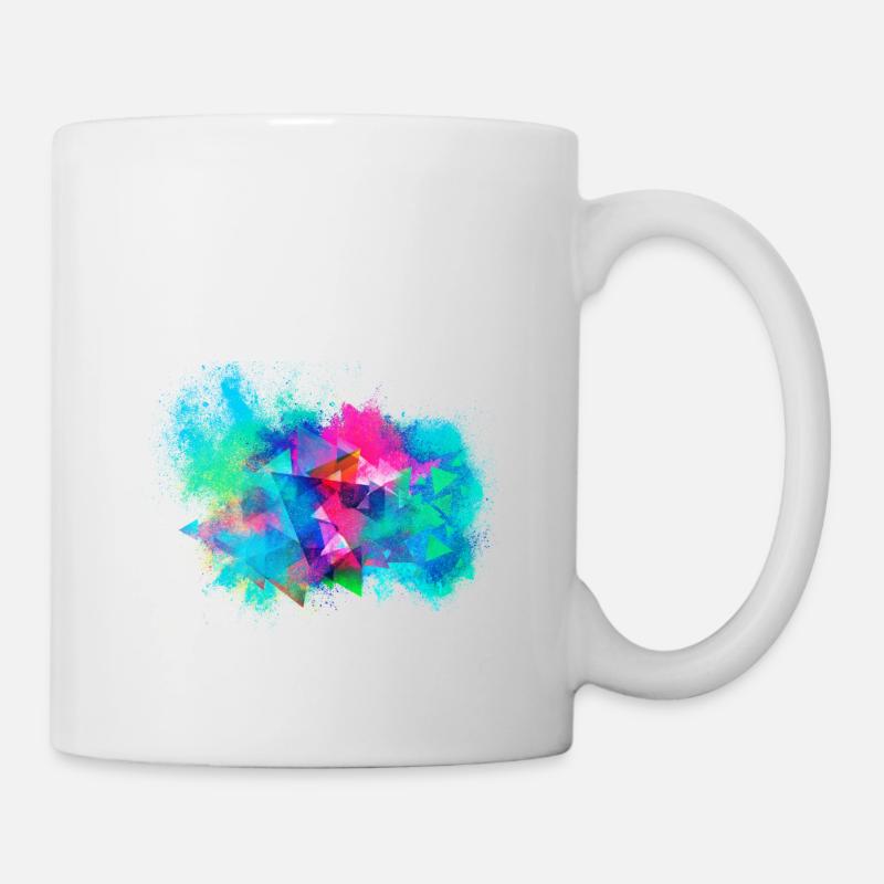 Fond abstrait coloré - Mug blanc - blanc