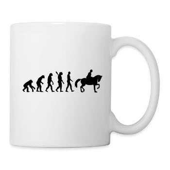 Reiten - Tasse - Weiß - Rechts
