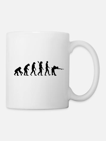 Billard - Tasse - Weiß
