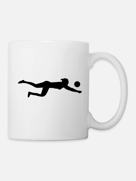 Volleyball silhouette - Mug - white