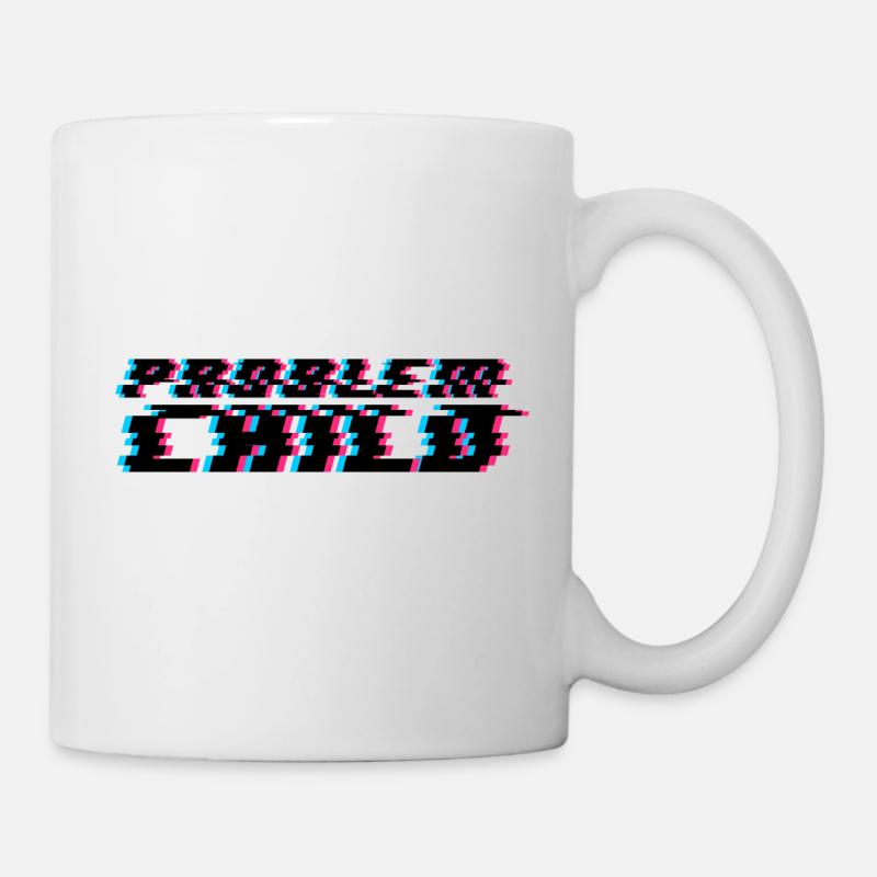 Problème enfant (sombre) - Mug blanc - blanc