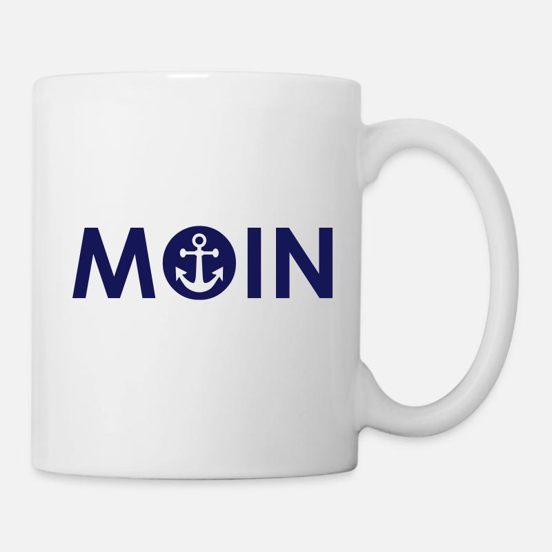 MOIN mit Anker - Tasse - Weiß