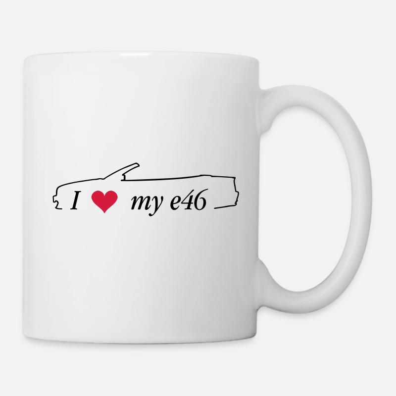 I Love my e46 Cabrio - Tasse - Weiß