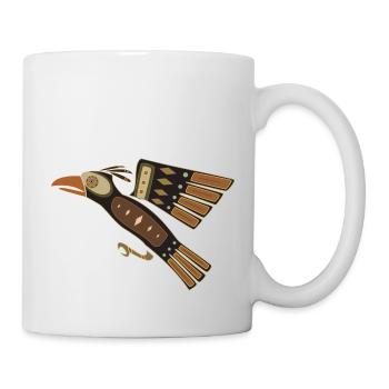 Rabe-Waage - Tasse - Weiß - Rechts