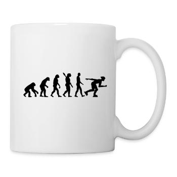 Évolution inline skating - Mug blanc - blanc - Droite