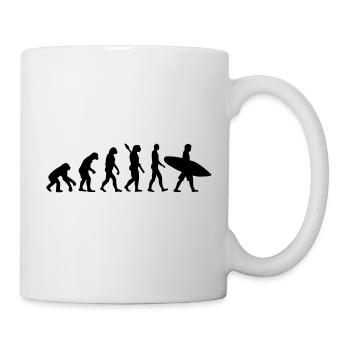 Evolution Surfen - Tasse - Weiß - Rechts