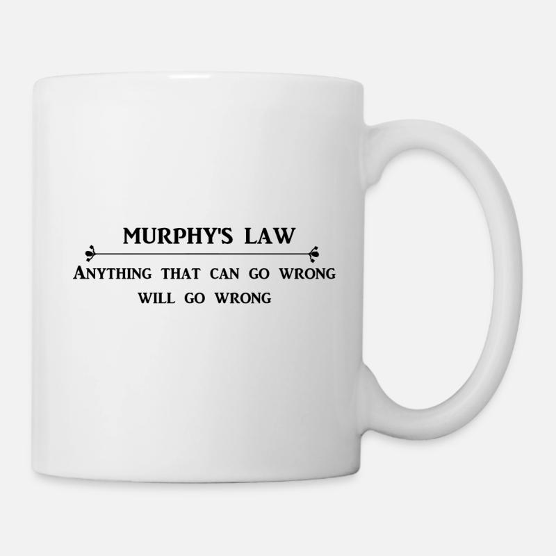 loi de murphy - Mug blanc - blanc