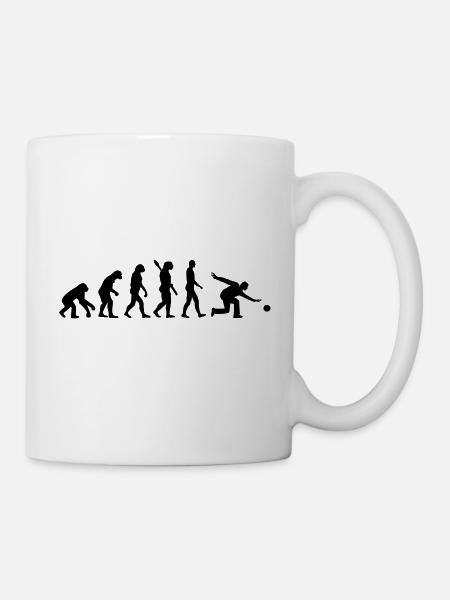 Evolution Bowling - Tasse - Weiß