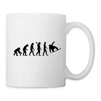 Evolution Snowboard - Tasse - Weiß - Rechts