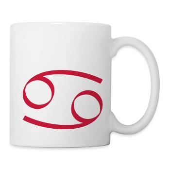 Sternzeichen Krebs - Tasse - Weiß - Rechts