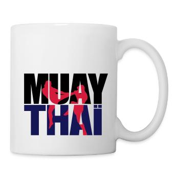 Muay thai logo full Boxe thailandaise - Mug blanc - blanc - Droite