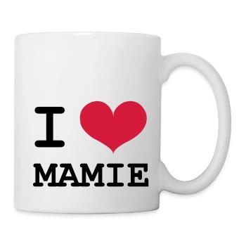 Ich liebe Oma! - Tasse - Weiß - Rechts