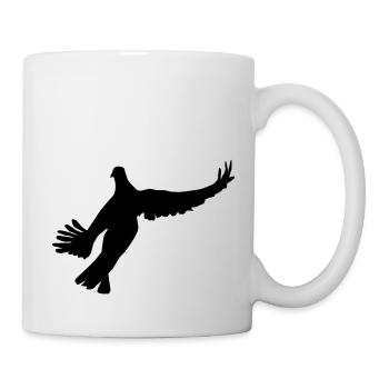 Taube 1 - Tasse - Weiß - Rechts