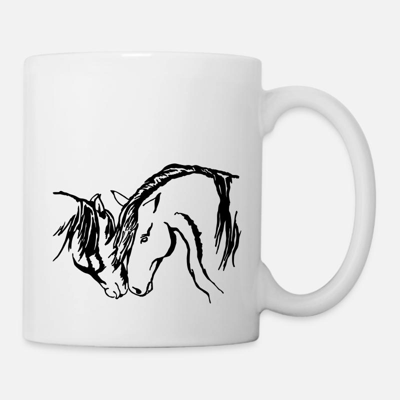 Wildhorses - Tasse - Weiß