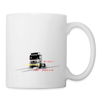 Truck with lettering - Mug - white - Right