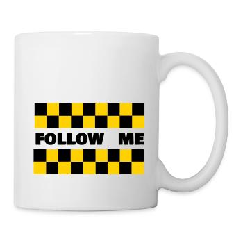 Follow me - Airport Car - Tasse - Weiß - Rechts
