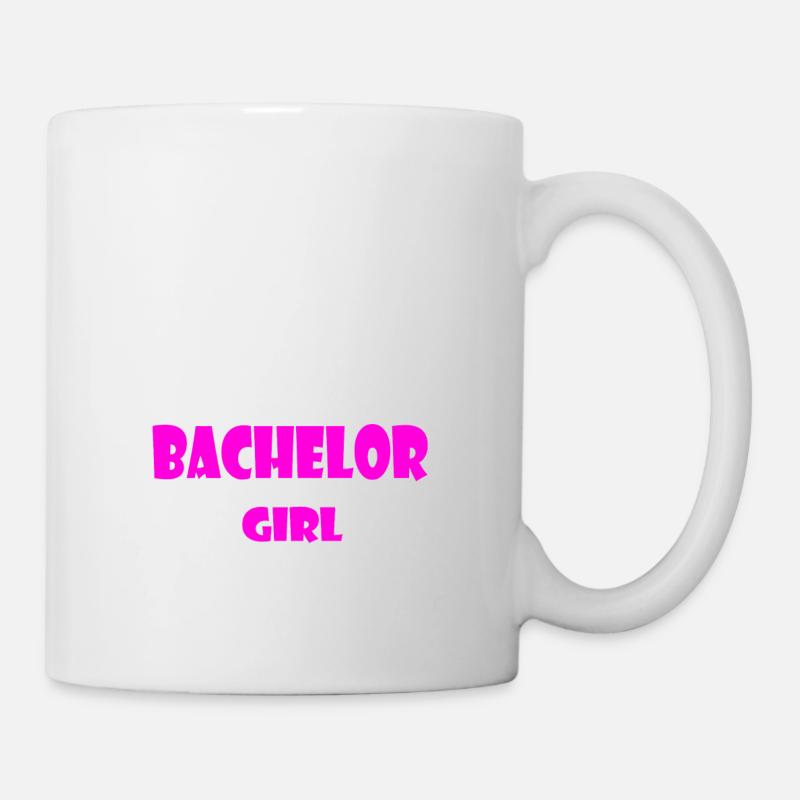 bachelor girl - Tasse - Weiß