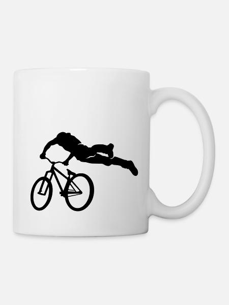 masterfitness_biker_freestyle - Tasse - Weiß