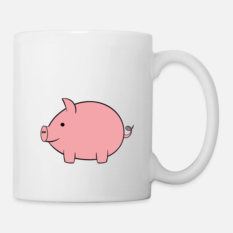Schwein - Tasse - Weiß