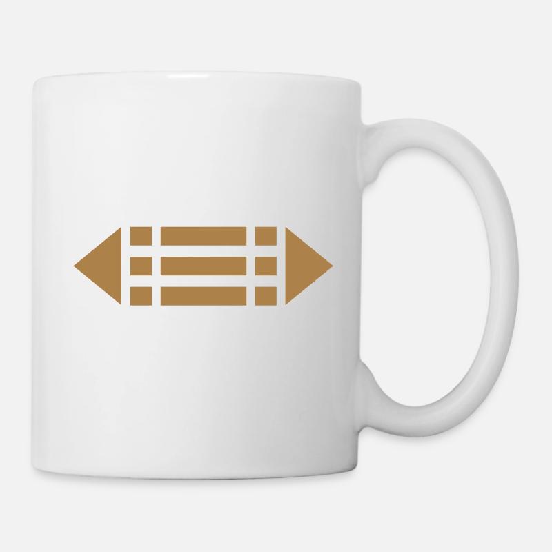 Ring der Schützer, Atlantis Amulett Schutz Zeichen - Tasse - Weiß