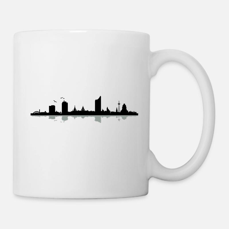 Leipzig Skyline - Tasse - Weiß