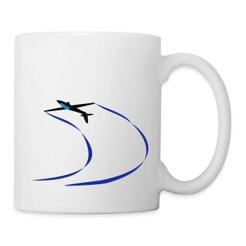 Segelkunstflugzeug aerobatic Geschenk T-Shirt - Tasse - Weiß - Rechts