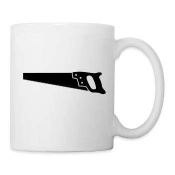 Säge Werkzeug Fuchsschwanz säge - Tasse - Weiß - Rechts